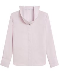 Givenchy - Silk Reverse-Collar Shirt - Lyst