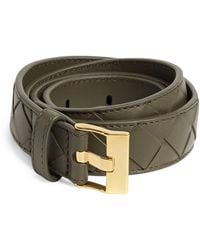 Bottega Veneta - Leather Intreccio Watch Belt - Lyst