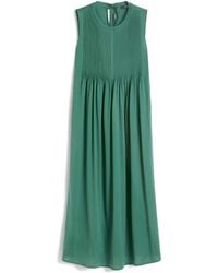 Weekend by Maxmara - Cotton Pleated Midi Dress - Lyst