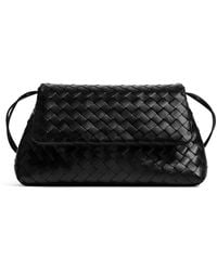 Bottega Veneta - Leather Giorno Shoulder Bag - Lyst