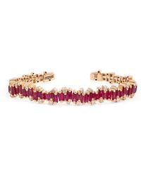 Suzanne Kalan - Diamond And Ruby Shimmer Audrey Bangle - Lyst