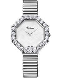 Chopard - And Diamond Octagonal L'Heure Du Diamant Watch - Lyst