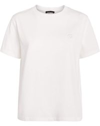 Maje - Cotton Embroidered Logo T-Shirt - Lyst