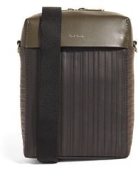 Paul Smith - Leather Embossed Cross-body Bag - Lyst