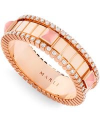Marli New York - Diamond And Quartzite Life Spinning Ring - Lyst