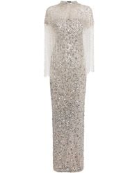 Jenny Packham - Embellished Sirocco Gown And Cape - Lyst