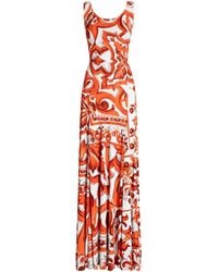 Dolce & Gabbana - Silk Majolica Print Maxi Dress - Lyst