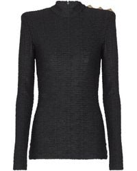 Balmain - Bouclette Monogram Top - Lyst