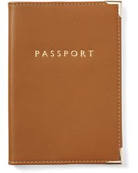Aspinal of London - Leather Passport Cover - Lyst