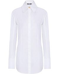 Balmain - Cotton Poplin Shirt - Lyst
