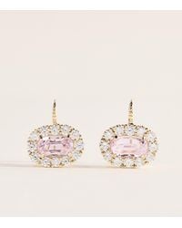 Retrouvai - Diamond And Kunzite Heirloom Drop Earrings - Lyst