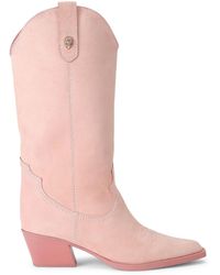Kurt Geiger - Suede Kurt's Cabana Kiss Cowboy Boots - Lyst