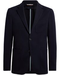 Canali - Wool Jersey Knit Blazer - Lyst