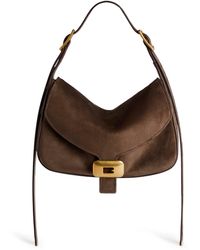Balenciaga - Suede Clicca Shoulder Bag - Lyst