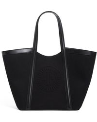 Harrods - Large Canvas-Leather Embossed Tote Bag - Lyst