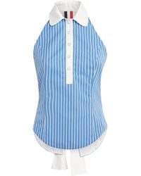 Thom Browne - Cotton Stripe Halter Top - Lyst