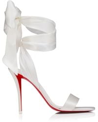 Christian Louboutin - Miss Z Sandal Du Desert 100 Satin Sandals - Lyst