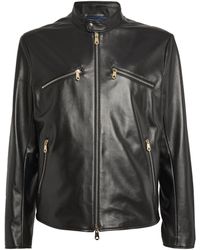 Paul Smith - Leather Biker Jacket - Lyst