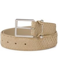 Christian Louboutin - Chambeliss Python Leather Belt - Lyst