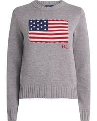 Polo Ralph Lauren - Cotton American Flag Sweater - Lyst