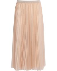 Fabiana Filippi - Tulle Pleated Midi Skirt - Lyst