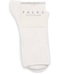 FALKE - Stretch-Cotton Ribbed Socks - Lyst