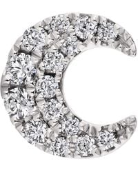 Maria Tash - Diamond Moon Threaded Stud Earring - Lyst