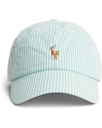 Polo Ralph Lauren - Seersucker Stripe Polo Pony Cap - Lyst