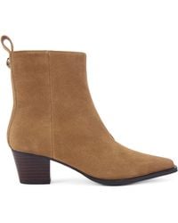 Kurt Geiger - Suede Mini Eagle Ankle Boots - Lyst