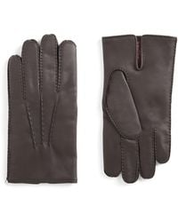 Dents - Leather Cashmere-Lined Levens Gloves - Lyst