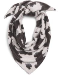Guest In Residence - Cashmere Cow Print Wild Rag Scarf - Lyst