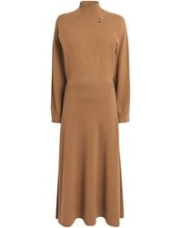 Fabiana Filippi - Wool-Silk-Cashmere Knitted Midi Dress - Lyst
