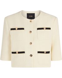 Maje - Cotton-Blend Tweed-Effect Jacket - Lyst