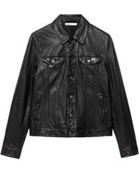AllSaints - Sheepskin Chaiyo Trucker Jacket - Lyst