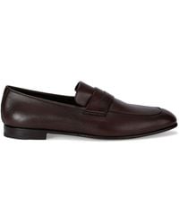 ZEGNA - Leather L'Asola Loafers - Lyst