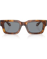 Giorgio Armani - Acetate Rectangle Sunglasses - Lyst