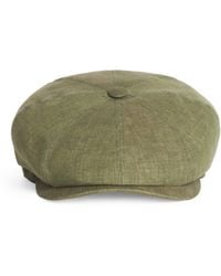 Stetson - Linen Newsboy Flat Cap - Lyst