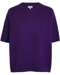 STAUD - Cashmere Short-Sleeve Sorrento Sweater - Lyst