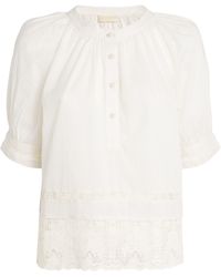 Ulla Johnson - Cotton Lace-Trim Faye Blouse - Lyst