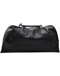 Burberry - Crinkled Leather Shied Duffle Bag - Lyst