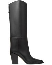 Jimmy Choo - Cece 80 Leather Knee-High Boots - Lyst
