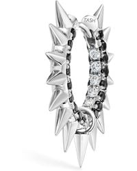 Maria Tash - And Diamond Pavé Metal Mohawk Hoop Earring - Lyst