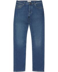 Jacob Cohen - Limited Edition Pony Hair-Patch Bard Tapered Jeans - Lyst