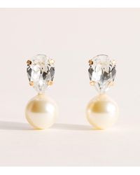 Jennifer Behr - Plated Crystal Drop Earrings - Lyst