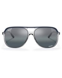 Ray-Ban - Acetate Aviator Bill Sunglasses - Lyst