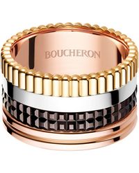 Boucheron - Mixed Quatre Classique Large Ring - Lyst