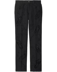Burberry - Broderie Anglaise Trousers - Lyst