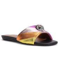 Kurt Geiger - Leather Kensington Slides - Lyst