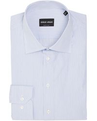 Giorgio Armani - Cotton Striped Shirt - Lyst