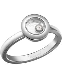 Chopard - And Diamond Happy Diamonds Icons Ring - Lyst